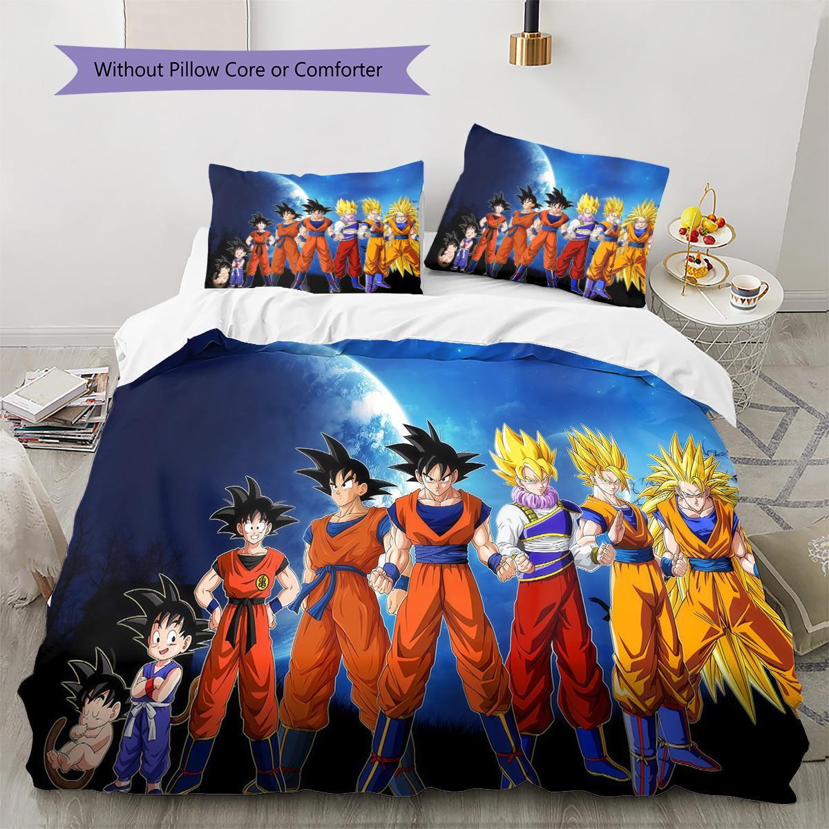 

Dragon Ball Refreshing Bedding Set Soft Lightweight Duvet Cover Microfiber 135x200cm