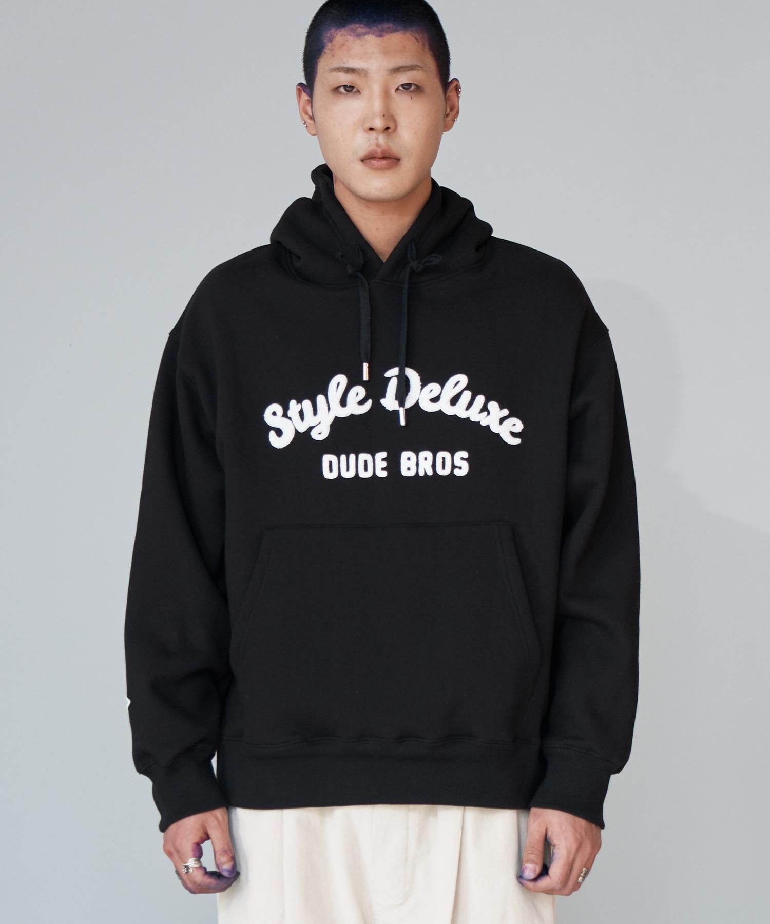 Mania Mass Boucle Embroidered Fleece Hoodie (Deluxe Hd A) Black/Free