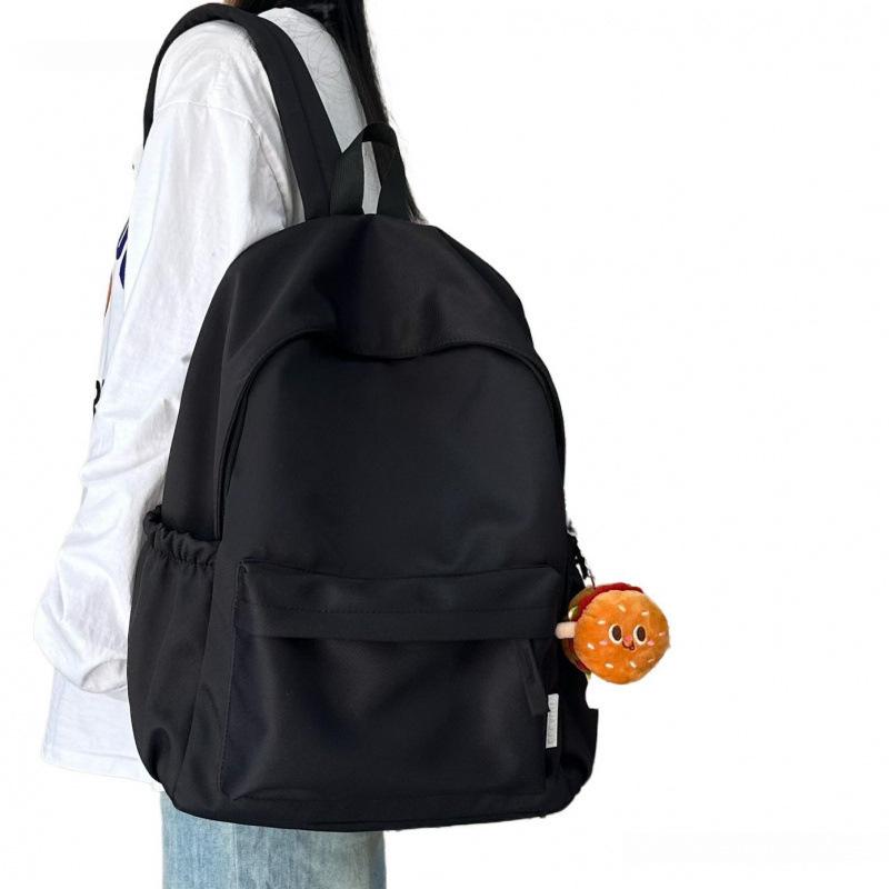 Stylish Solid Color Backpack for Junior High Girls & College Students