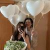White Transparent Love Heart Balloons Valentine's Day Latex Balloon Birthday Wedding Party Anniversary Photo Prop Decor Supplies