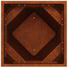 Rustic Planter Box 40 X 40 X 75 Cm Weatherproof Steel