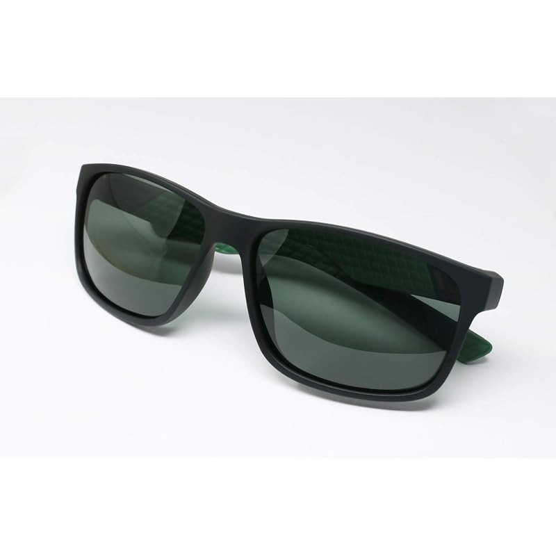 Coleman Sunglasses, UV Protection, Polarized Lenses, Black Matte-Green, CO3076-2