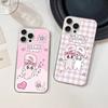 Lovely Cartoon Esthers Bunny For iPhone 14 Pro Max 13 17 11 16 12 15 Air Plus Satin Colorful Phone Case