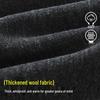ASK JUNIOR Girls' Winter Fleece-Lined Woolen Straight-Leg Pants