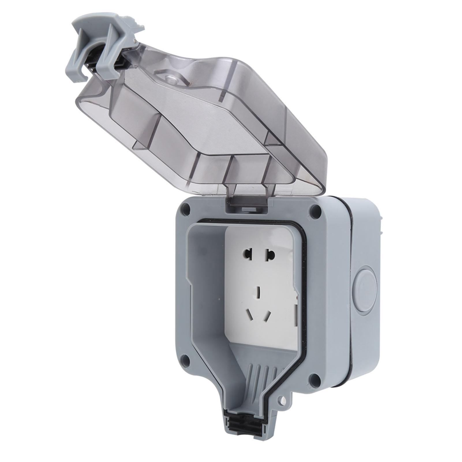 

Outdoor Waterproof Socket Box Rainproof Wall Electrical Outlets Industrial Component AC110‑250V