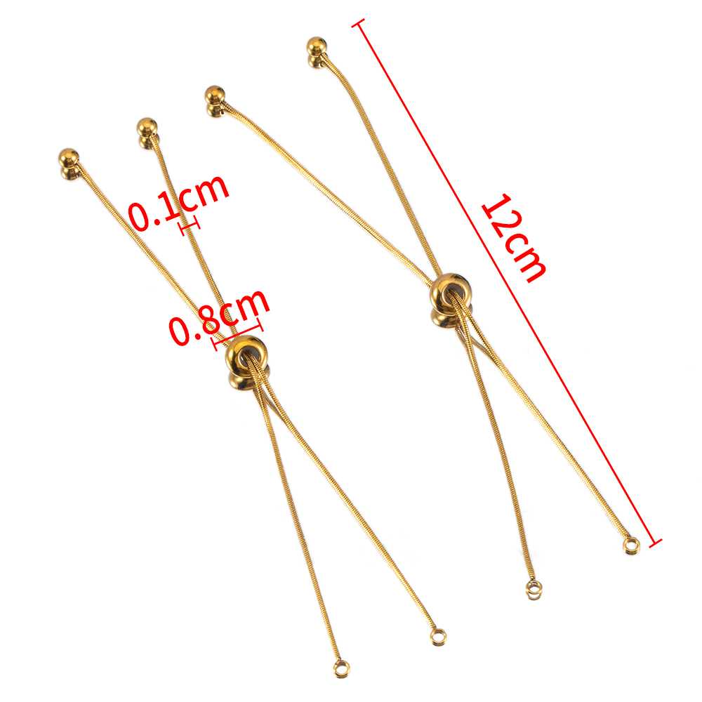 5pcs Stainless Steel Extension Tail Chain Lobster Clasps Connector Extended Chain Bracelet Necklace Jewelry Making DIY Component
