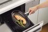 Pearl Metal Easy Cooking Iron Grill Pan with Lid and Handle, Oval, 25 X 13 Cm, Wave Pattern, Made In Japan, HB-1953