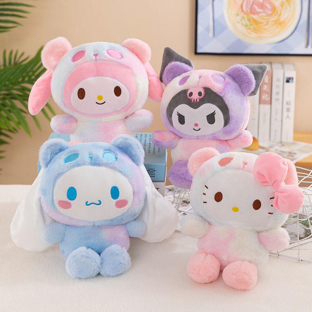 Sanrio Plysj Kawaii Sanrio Kuromi My Melody Cinnamoroll Plysjleker Dukke Pute Anime Tegneserie Barn Gaver Romdekorasjon Dukker