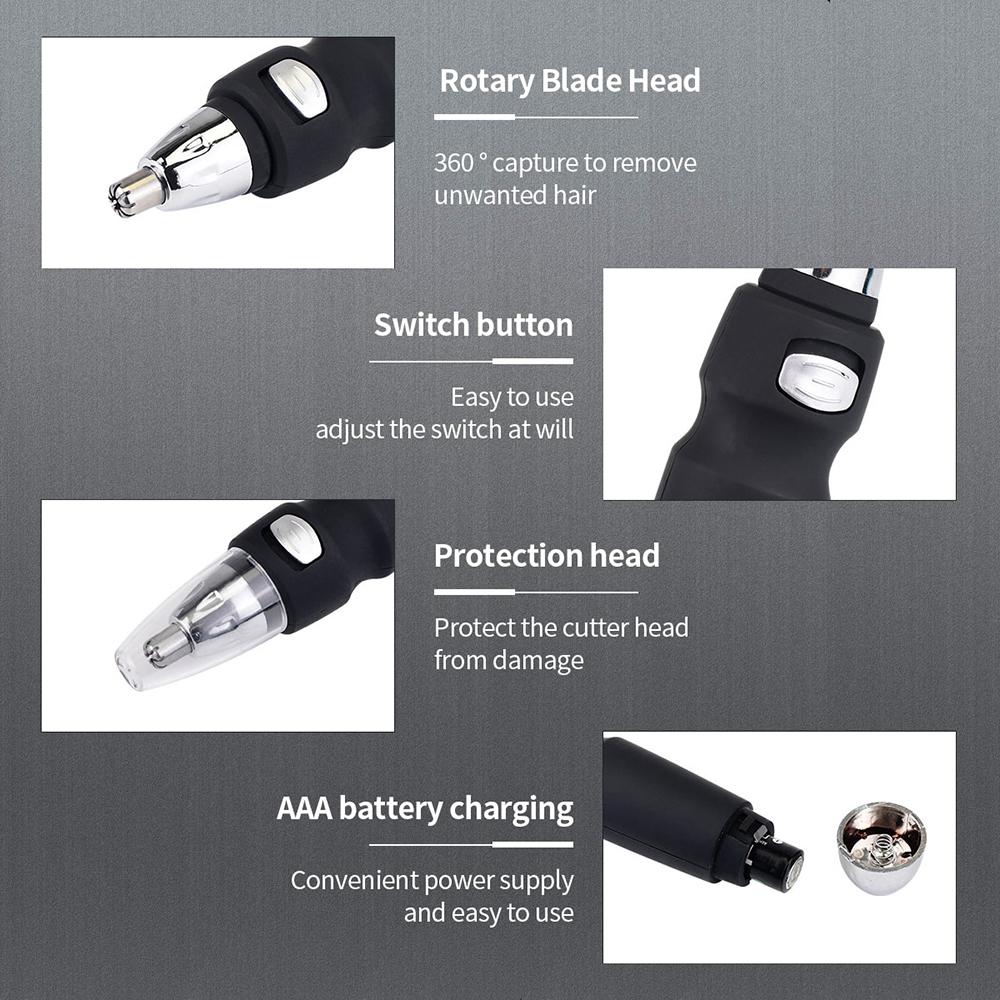 Electric Nose Hair Trimmer Implement Shaver Clipper Men Women Ear Neck Eyebrow Trimmer Shaver Man Clean Trimer Razor Remover Tool