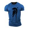 Summer Round Neck 3D Print T-shirts Fitness Sports Tops Fashionable Casual Short Sleeved Men's T-shirts