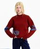 Seunoya 25Fw Wool Intarsia Mock Neck Knit