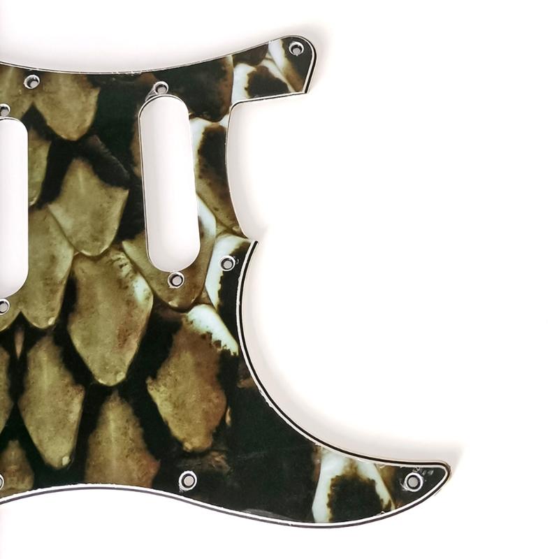 4-lagiges 11-Loch Gitarren-Bass-Schlagbrett Kratzschutz Pickguards für 6-Saiten Standard-Bassgitarre Musikinstrumententeil