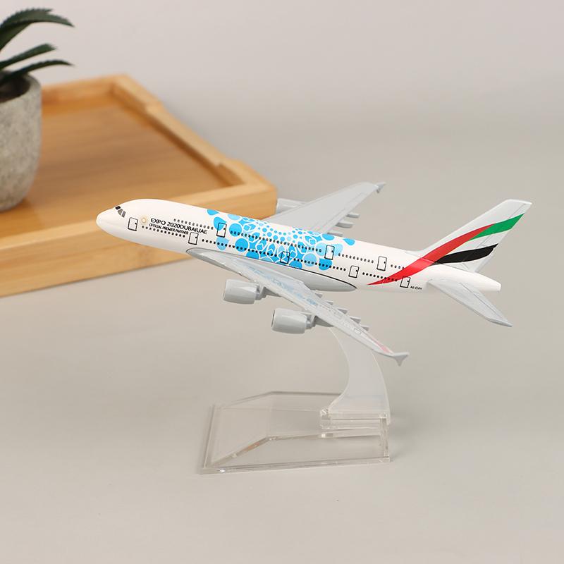 16Cm Alloy Aircraft Model Of Uae Expo Air  Airlines Airways Airplane Model Airplane Diecast Metal Planes Ornament