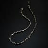 Women Men Fashion Artificial Hematite Hexagonal Prism Beads Magnetic Necklace