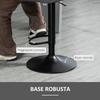 Set of 2 Height-Adjustable Bar Stools with Ergonomic Seat and Footrest, Tall Stools in Velvet Effect and Metal, 47x51.5x92-114 cm, Grey