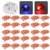 25Pcs Halloween Pumpkin‑Shaped Luminous Pin Festival Show Brooch DIY Costume Decoration
