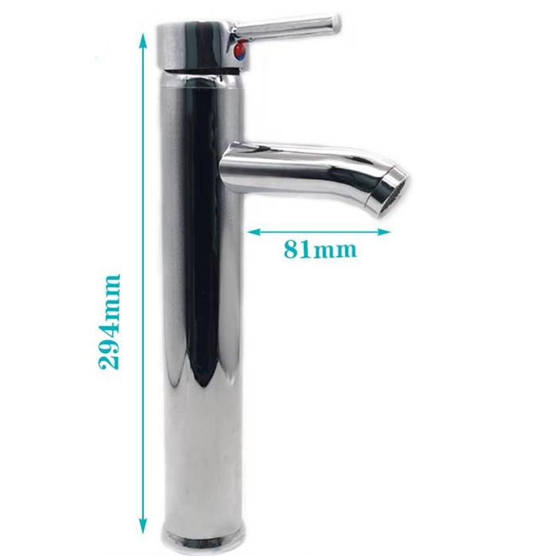 Silver Stainless Steel Hot and Cold Faucet, Basin, Bathroom, Kitchen Faucet, Ceramic Inner Core