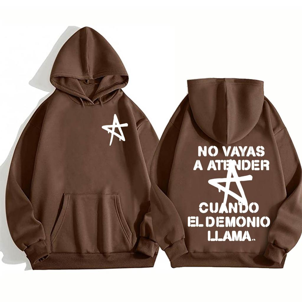 No Vayas a Atender Cuando El Demonio Llama Hoodie Harajuku Pullover Lali Esposito Tops Man Woman Sweatshirt Fans Gift