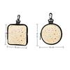 Large Capacity Coin Purse Faux Leather WaterProof Zipper Storage Bag Naan Pattern with Key Ring Wallet For Outdoor Enthusiasts
