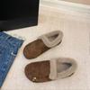 Baotou Shoes - Women's One-piece Slip-on Padded Winter and Autumn New Cotton Slippers