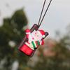 Cute Santa Claus Decoration Car Hanging Ornaments Auto Rearview Mirror Pendant Swinging Automobile Interior Styling Accessories