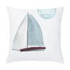 Cartoon Sailing Hot Air Balloon Lighthouse Pattern Cushion Cover Home Living Room Sofa Short Plush Pillow Case X