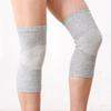 1 Pair Knee Support Protector Elasticated Bandage Warm Charcoal Knitted Knee Pads for Arthritis Injury Gym