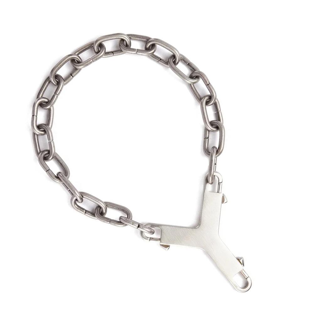 Simple 17 Clasp Necklace Titanium Steel Texture Daily Wear Necklace Perfect for Fashionable Women and Professional