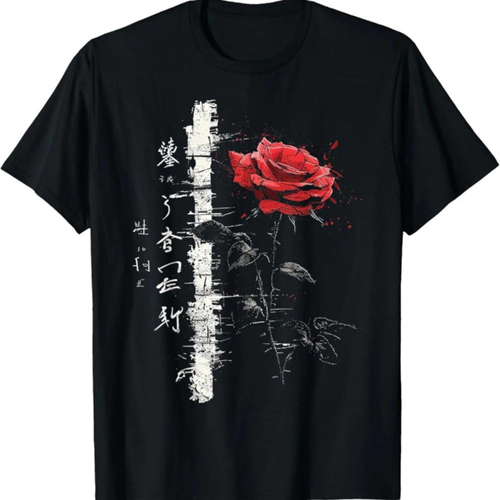 

Rose Drawing Art Text Flower Illustration Graphic Rose T-Shirt XXXXXL чёрный