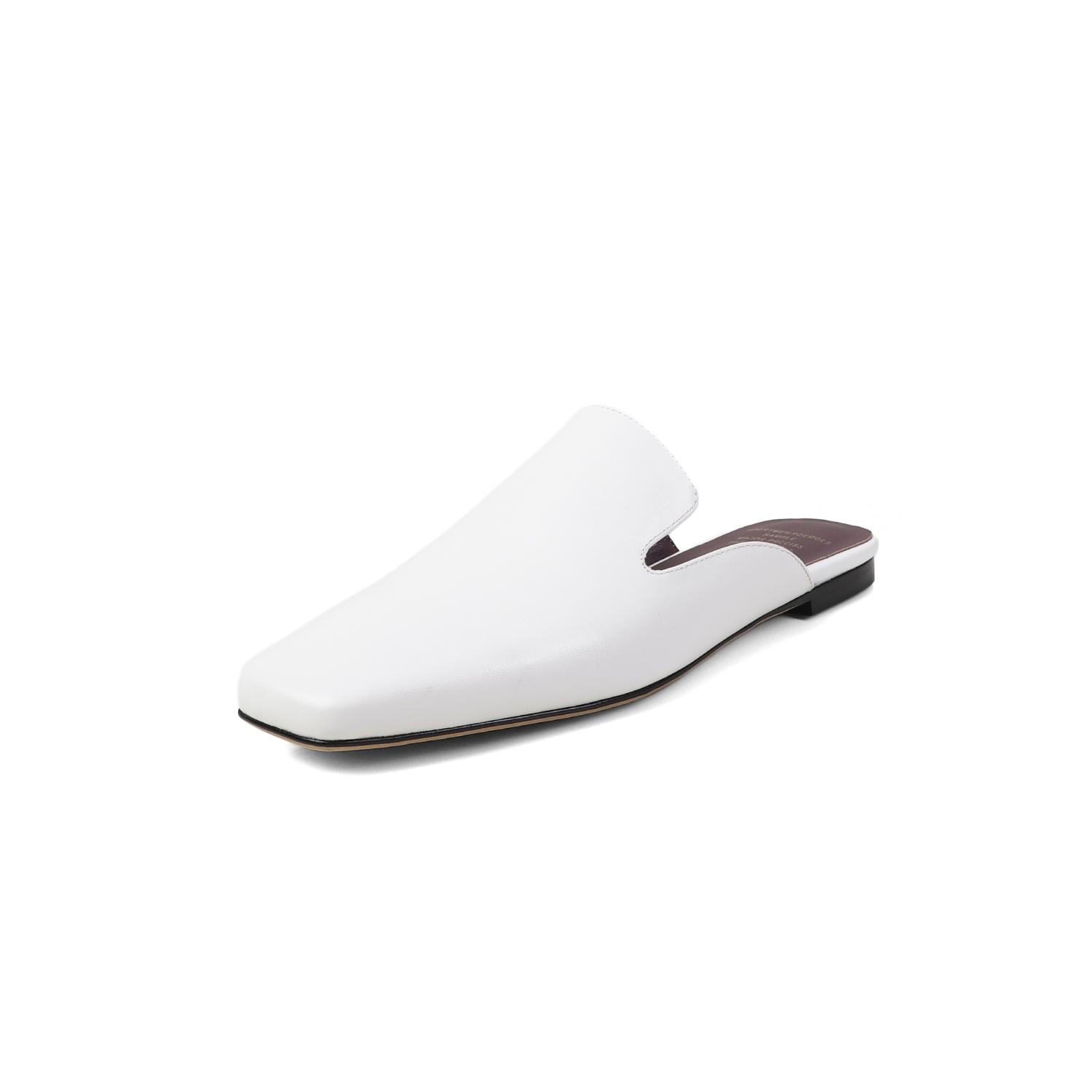 

Модные новые туфли-балетки из натуральной кожи и детской замши, тапочки для женщин с закрытым носком из натуральной кожи, повседневные тапочки, женские тапочки для ежедневной ходьбы 37 белый