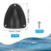 PATIKIL 2-29/32" Nylon Marine Wire Cable Vent Cover for Boat Yacht, 2 Plastic Clamshell Vent Caps with Mounting Screws, Black