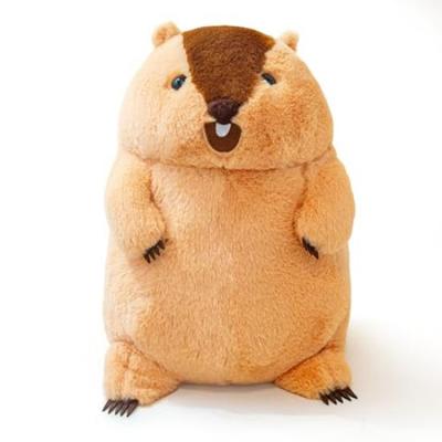 MikQig Marmot Plush Toy, Large, Huggable Pillow, Lifelike Animal, Soft and Fluffy, Cute Animal, Style 2, Figurine, Christmas, Birthday Gift,