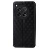 For OnePlus Ace 3 5G/12R 5G Phone Cover Magnetic Rhombus Pattern Leather Case