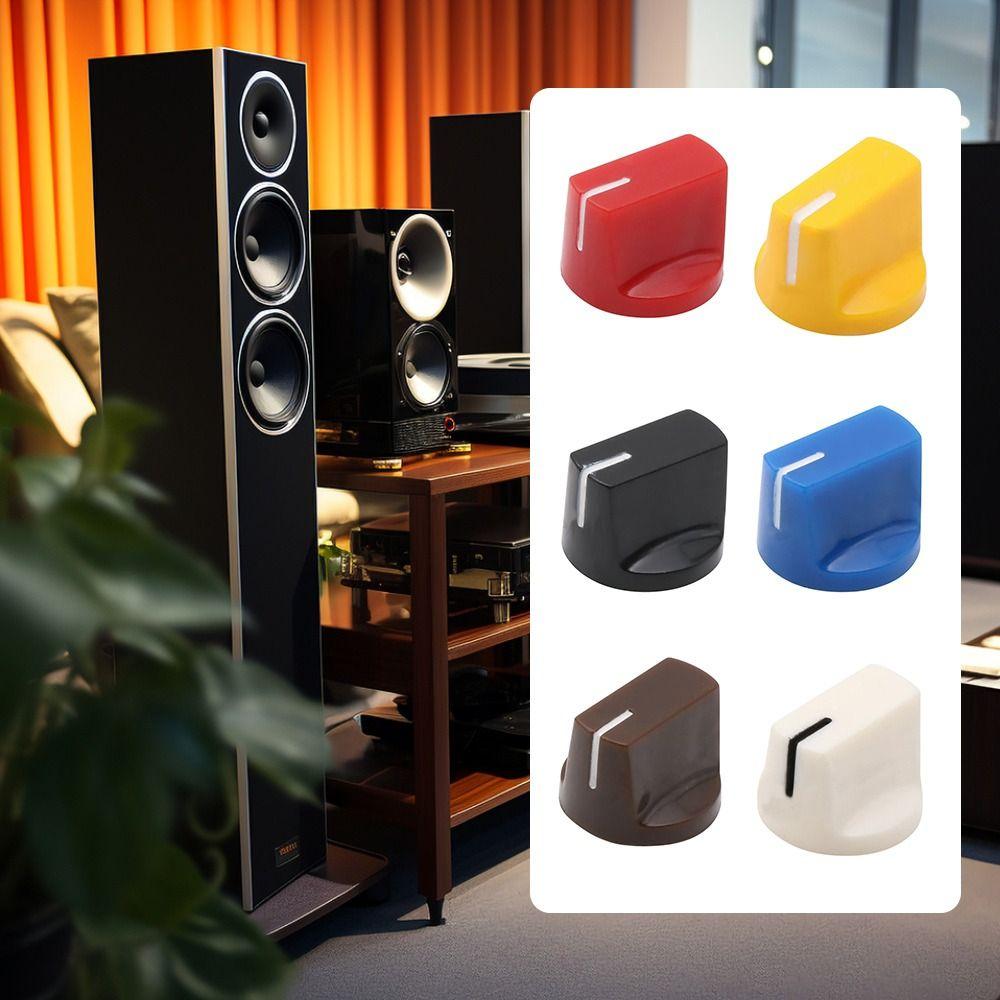 Pointer Knob Button Flet Head Guitar Pedal Knob Multi Color Audio Tuning Knob