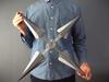 CosJay FF7R Yuffie Cosplay Prop Cross Shuriken Weapon Final Fantasy 7 Remake Split Type