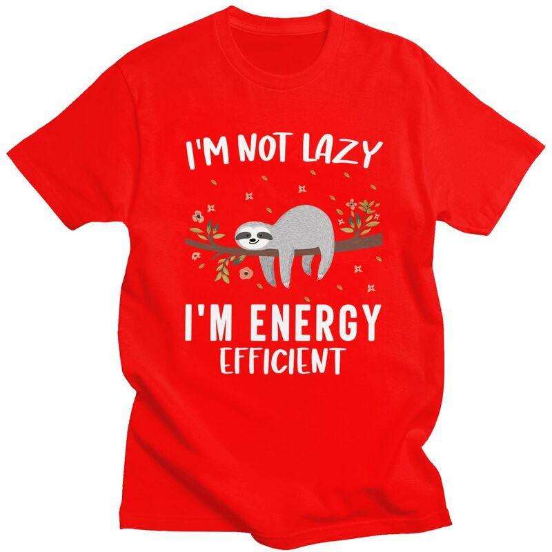 

Custom Classic Lazy Sloth T Shirts Men Tshirts Casual Tee 100 Cotton Slim Fit Tshirts Merch S