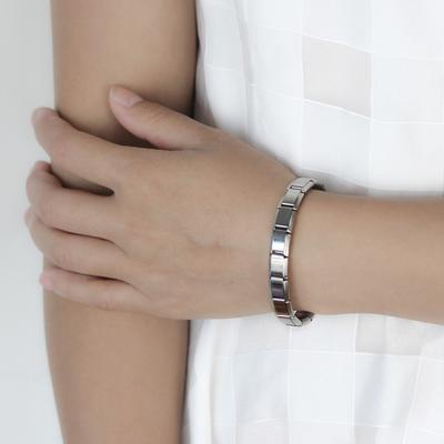 New Fashion Women Jewelry 9mm Width Color Stainless Steel Bracelet Bangle Girls Wedding Gift