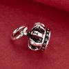 Sterling Silver S925 Royal Crown Pendant Kit for DIY Bracelets & Necklaces