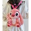 Angel Stitch Kids Backpack 30cm Pink, Soft Kindergarten Backpack for Preschoolers, Comfortable Daily Use School Bag