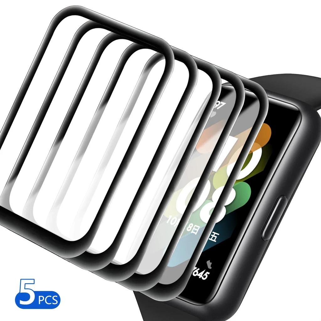 Displayschutzfolie für Samsung Galaxy Fit 3 Kratzfeste Folie für Galaxy Fit3 Vollständige Abdeckung 5D Gebogene Schutzfolie Smartwatch