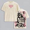 OVERLORD Albedo Anime T-shirt For Men's Women Clothing Gothic Y2k Washed Oversized T Shirt High Quality Cotton Casual Tees Tops