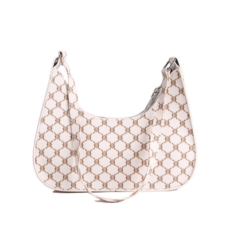 

Niche Women s Crescent Shoulder Bag: Trendy, Simple, Fashionable, Casual белый