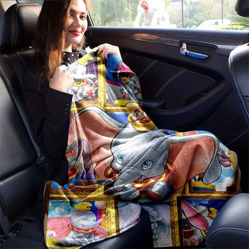 Dumbo Blanket Ultra-Soft, Warm, Cozy Throw for Living Room, Sofa, Four Seasons Travel Accessory Cute Cartoon Character Home Decoration