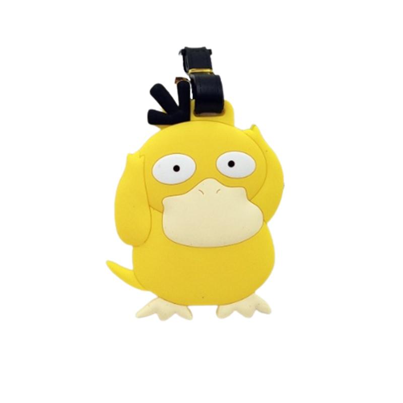 Luggage Tag Cartoon With Name Charmander Pikachu Psyduck Toy