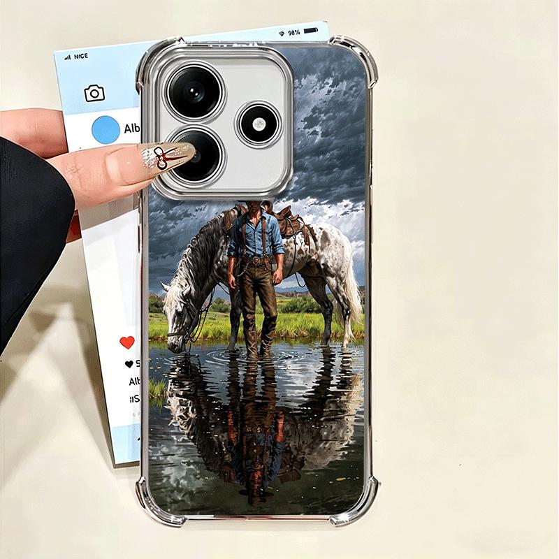 

Rodeo Cowboy Horse Soft Phone Case For Xiaomi Poco X7 X8 Pro Max X6 X5 X3 F8 Ultra F7 M8 M7 M5S Redmi 15C 15A 15 14C 13C 12C 13 Xiaomi Redmi 15