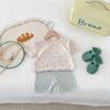 Short-Sleeve Heart T-Shirt & Striped Shorts Set