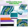 Non-Toxic Sensory Activity Board Fidget Toy Silicone 2 In1 Double-Sided Design For Idea Adhd Stress Relief Toy Portable With Strings Hot