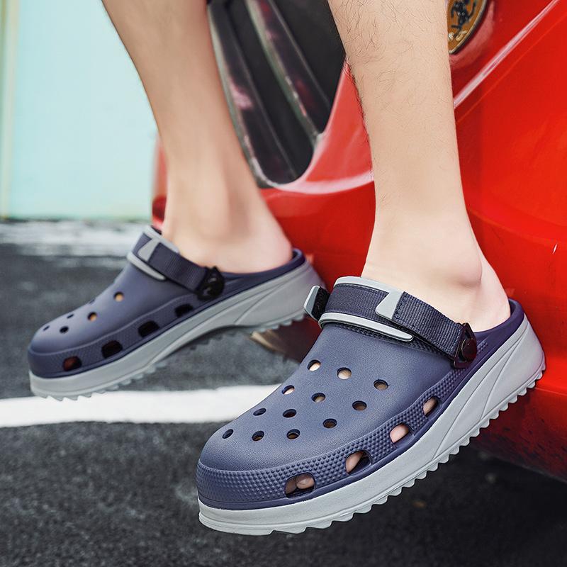 Klasické pánské dřeváky Módní ležérní platformové sandály Pánské Pohodlné lehké EVA pantofle Venkovní Protiskluzové Plážové boty Pánské