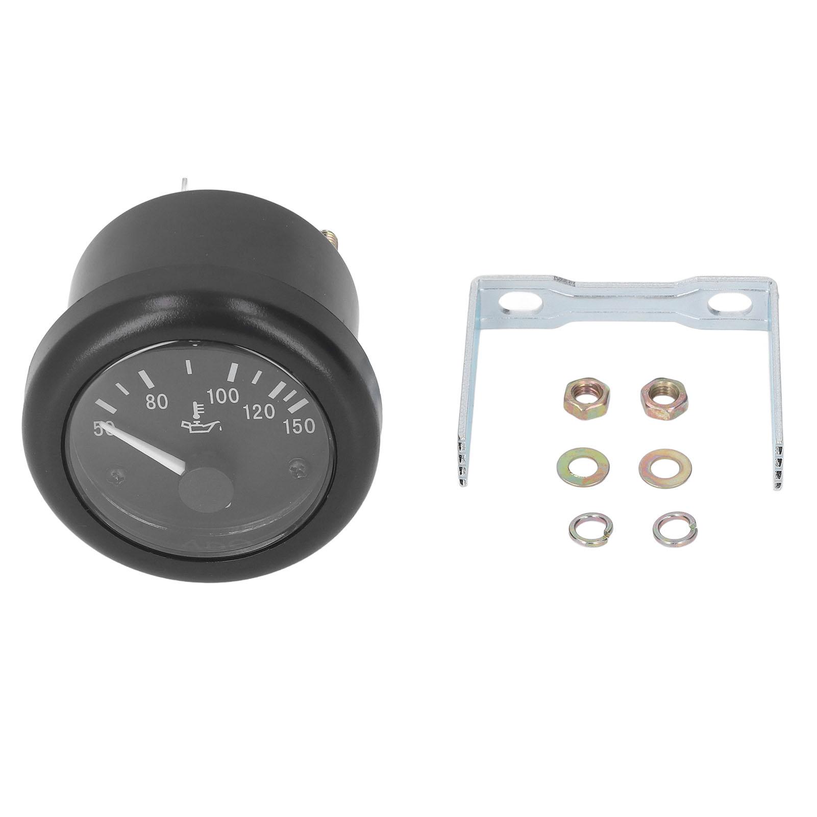 

Oil Temperature Gauge Coolant Thermometer Temp Meter 52mm ABS 50150 celsius Range for Car Engine 12V