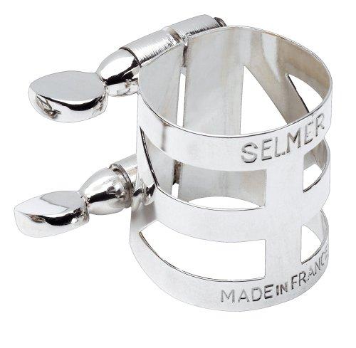 Selmer Paris Selmer Tenor Saxophone Ligature, Silver-Plated Finish (For Metal Mouthpieces Only)